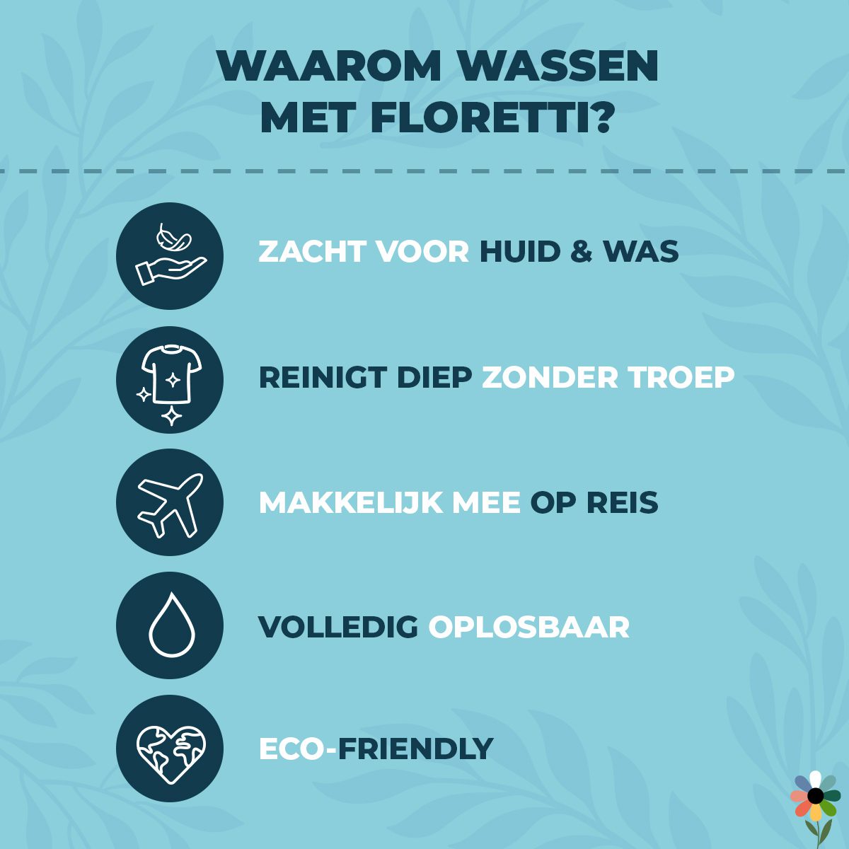 De belangrijkste voordelen van Floretti wasstrips op een rij